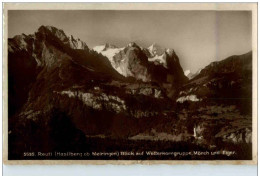 Reuti Hasliberg Ob Meiringen - Blick Auf Wetterhorngruppe - Hasliberg