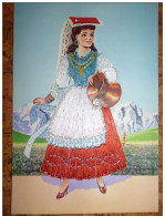 Abruzzo - Costume Regionale - Bestickte Karte - Other & Unclassified