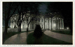 Washington DC - White House At Night - Washington DC