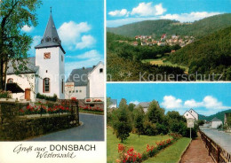 73673345 Donsbach Panorama Erholungsort Kirche Donsbach - Dillenburg