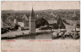 Lindau - HAfen Und Alter Leuchtturm - Prägekarte - Lindau A. Bodensee