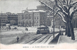 SUISSE - GENEVE - SAN42937 - La Place Neuve En Hiver - Genève