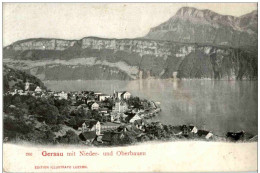 Gersau Mit Nieder Und Oberbauen - Gersau