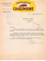 Facture.AM19663.St Etienne.1956.Chamienne.Auto Ecole - 1950 - ...