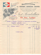 Facture.AM19539.Paris.1921.Just Boudvillain.Drapeaux.Bannière.Insigne.guirlande.Ballon.Lanterne.Illustré - 1900 – 1949