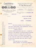 Facture.AM19443.Rocourt St Quentin.1910.Ch.Décle & Cie.Alcools.Sels De Potasse Et De Soude.Illustré - 1900 – 1949