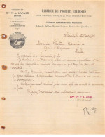 Facture.AM19437.Saintes.Pour Lille.1903.A Lafage.Produits Chimiques.Acide Tartrique.Tartrate De Chaux.Phosphate De Chaux - 1900 – 1949
