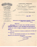 Facture.AM19464.Aubervilliers.1907.Compagnie Française De Produits Oxygénés.Bloche & Pelgrain - 1900 – 1949