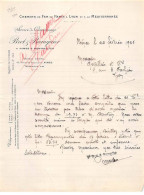 Facture.AM20162.Nimes.1925.Chemins De Fer De Paris.Bret & Beauquier.Service De Camionnage - 1900 – 1949