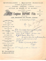 Facture.AM19981.Les Minières De Payré.1941.Eugène Dupont Fils.Quincaillerie.Machine Agricole.Charbon.Epicerie.Mercerie - 1900 – 1949