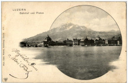 Luzern - Bahnhof Und Pilatus - Lucerna