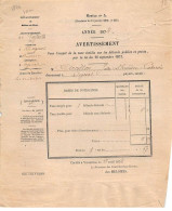 Facture.AM20247.Versailles.1874.Percepteur.Département Seine Et Oise.Circulaire 11 Janvier 1872.N°505 - 1800 – 1899