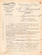 Facture.AM19873.Lyon.1920.F Bourrat.Couverture.Tapis.Descente De Lit.Edredons.Couvre Pied.Toilerie.Lingerie - 1900 – 1949