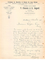 Facture.AM19867.St Michel.1920.Y Chassin & R Ségard.Vve Pernet.Meubles.Sièges.Massifs - 1900 – 1949
