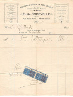 Facture.AM19870.Givet.1923.Emile Codevelle.Meubles.Sièges.Rideaux.Tenture.Cannage.Tapis.Sommier - 1900 – 1949