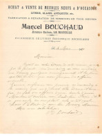 Facture.AM19865.La Rochelle.1920.Marcel Bouchaud.Meubles.Literie.Glace.Antiquité.Sommier - 1900 – 1949