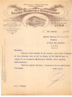 Facture.AM19858.Lyon.1929.Société Moderne D'alimentation.Badieu Perrachon.Felix Potin.Produits Alimentaires - 1900 – 1949