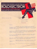 Facture.AM19843.Paris.1935.Holo Electron.Emile Michel.Construction D'appareil Electro Médicaux.Force Santé Beauté - 1900 – 1949