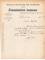 Facture.AM19818.Lyon.1920.Pierrefeu Frères.Manufacture De Sièges - 1900 – 1949