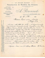 Facture.AM19817.Pont De Beauvoisin.1920.A Péronnets.Manufacture De Meubles Des Eteppes.Scierie.Commerce De Bois - 1900 – 1949