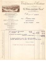 Facture.AM19784.Olliergues.1933.G Villadère Fils.Tondeuse.Sécateur.Constructeur.Mécanicien.Illustré - 1900 – 1949