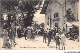 CAR-AAIP7-74-0632 - SAINT GERVAIS LES BAINS  - La Place De L'eglise  - Saint-Gervais-les-Bains