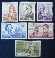 Australie Yv. 335/340 Oblitérés - 1966 - Bateaux - Voiliers - Navigateurs - Ships