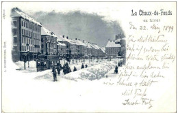 La Chaux De Fonds En Hiver Mit Tram - La Chaux-de-Fonds