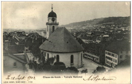 La Chaux De Fonds - Temple Et Vue Generale - La Chaux-de-Fonds