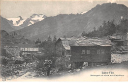 SUISSE - SAN51013 - Saas Fee - Boulangerie Et Scierie Avec Fletschhorn - Saas-Fee