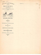 Facture.AM20897.Avranches.1890.Bedel.Carrossier.Sellerie.Peinture.Forge.Menuiserie.Charronnage.Harnais.Ecurie.Voiture - 1800 – 1899