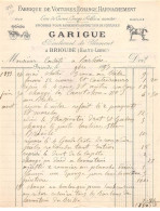 Facture.AM20767.Brioude.1893.Garigue.Voiture.Harnachement.Eau De Cuivre.Cirage.Selles à Monter.Harnais.duc - 1800 – 1899