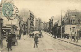 BREST  La Rue De Paris Animée RV - Brest