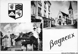 CAR-AAJP11-92-1068 - BAGNEUX - L'église - Ecole Maternelle - Multi-vues Et Blason - Bagneux