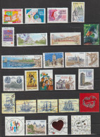 Lot De 25 Timbres Différents Oblitérés (lot 191) - Sammlungen