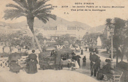 WA 12-(06) NICE - LE JARDIN PUBLIC ET LE CASINO MUNICIPAL   - ANIMATION , PHOTOGRAPHE  - 2 SCANS - Parques, Jardines