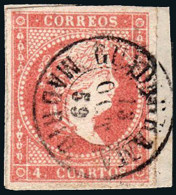 Madrid - Edi O 48 - 4 C.- Fragmento Mat Fech. Tp. II "Guadarrama" - Used Stamps