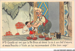 CAR-AAMP3-DISNEY-0214 - Pinocchio - Gepetto Est Ravi Que La Fée Bleue Ait Donné Vie A Son Chef D'oeuvre - N°5 - Disneyland