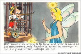 CAR-AAMP2-DISNEY-0149 - Pinocchio - Venant A Son Secours La Fée Bleue Veut Savoir La Cause De Son Emprisonnement - N°10 - Disneyland