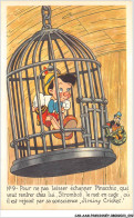 CAR-AAMP2-DISNEY-0148 - Pinocchio - Pour Ne Pas Laisser Echapper Pinocchio Qui Veut Rentrer Chez Lui Stromboli - N°9 - Disneyland