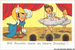 CAR-AAMP2-DISNEY-0147 - Pinocchio Chante Au Theatre Stromboli - N°8 - Disneyland