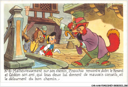 CAR-AAMP2-DISNEY-0145 - Pinocchio - Malheureusement Sur Son Chemin Pinocchio Rencontre John Le Renard Et Gedeon - N°6 - Disneyland