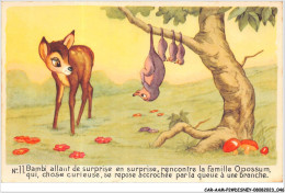 CAR-AAMP2-DISNEY-0125 - Bambi Allant De Surprise En Surprise Rencontre La Famille Opossum- N°11 - Disneyland