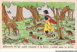 CAR-AAMP1-DISNEY-0024 - Blanche-Neige Ayant Echappe A La Reine S'enfuit Dans La Foret - N°2 - Disneyland