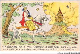 CAR-AAMP1-DISNEY-0017 - Blanche-Neige - Decouverte Par Le Prince Charmant Blanche-Neige Quitte Ses Amis - N°25 - Disneyland