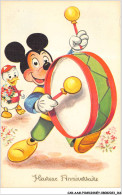CAR-AAMP11-DISNEY-0949 - Mickey Jouant De La Grosse Caisse - Heureux Anniversaire - Disneyland