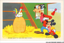 CAR-AAMP11-DISNEY-0943 - Mickey Et Dingo - Eh Bien Quoi, Un Coq Aussi Peut Couver - Disneyland