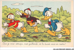 CAR-AAMP9-DISNEY-0720 - Donald - Que Je Vous Attrape Mes Gaillards Et Le Duvet Vous En Cuira - Disneyland