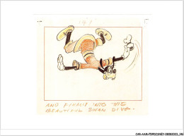 CAR-AAMP5-DISNEY-0481 - Dingo - Original Story Sketch Of Goofy - How To Swim - Disneyland