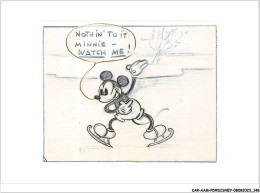 CAR-AAMP5-DISNEY-0482 - Mickey - Original Story Sketch Of Mickey Mouse - On Ice  - Disneyland